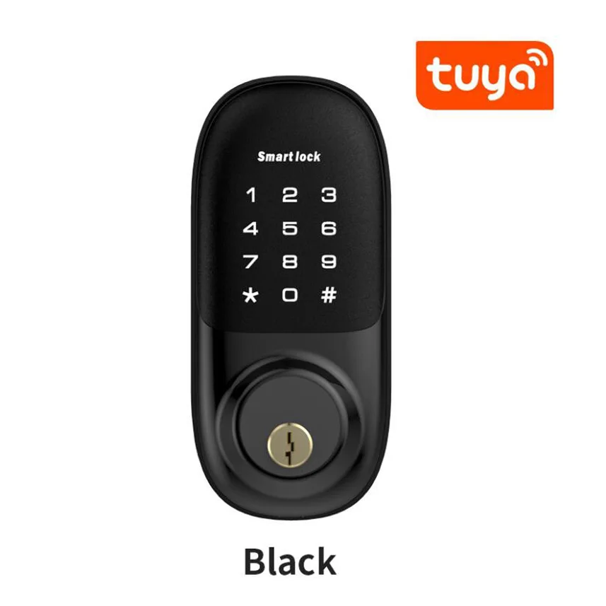 Tuya APP Google Home Alexa Digital IC Card Password Remote Control Smart Deadbolt Door Lock