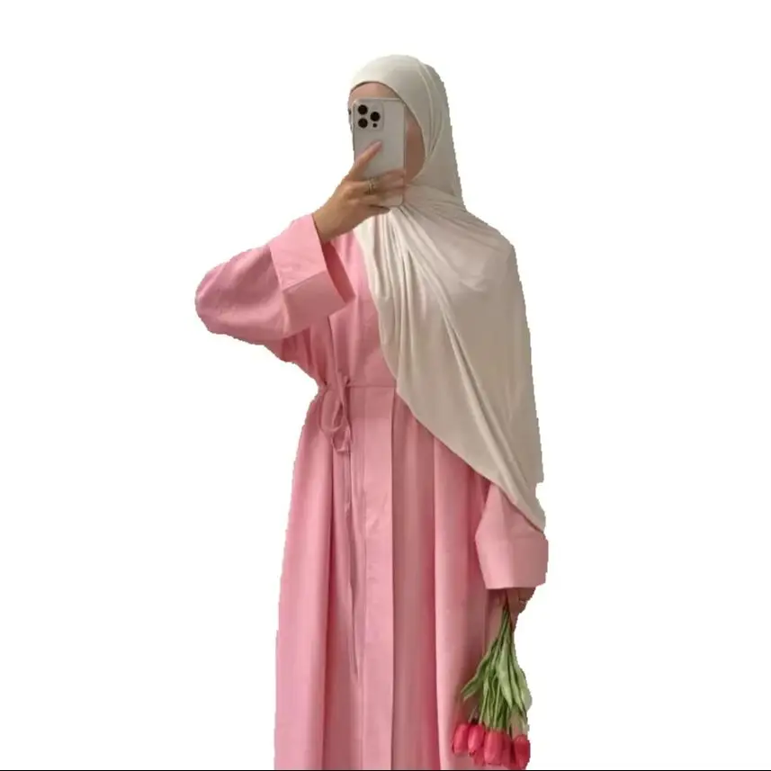 

2Pcs Muslim Women's Clothing Kimono Jalabiya Pants Set Islamic Outfits Turkey Kebaya Kaftan Abayas Femme Musulmane Ensembles New