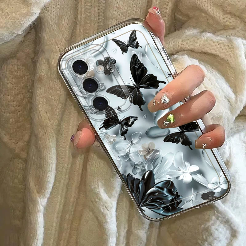 Beautiful Butterfly Art Case for Samsung Galaxy A56 A55 A23 A14 A26 A24 A36 A13 A15 A25 A34 A35 A33 A73 A54 Soft Phone Cover