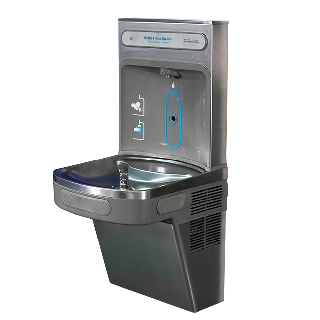 

KM35-2 Stainless Steel Commercial Drinking Fountain Wall Mounted Water Cooler Direct Water Dispenser for Home/Hotel/School