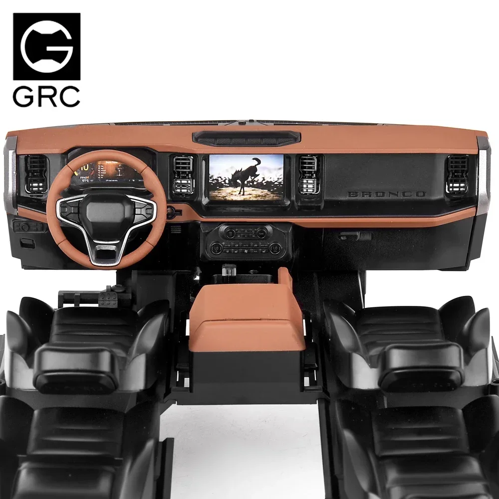 GRC 1/10 Interior Kit W/ Dashboard / Seat for TRAXXAS TRX-4 New Bronco Upgrade Option Parts #G175GT G175GB