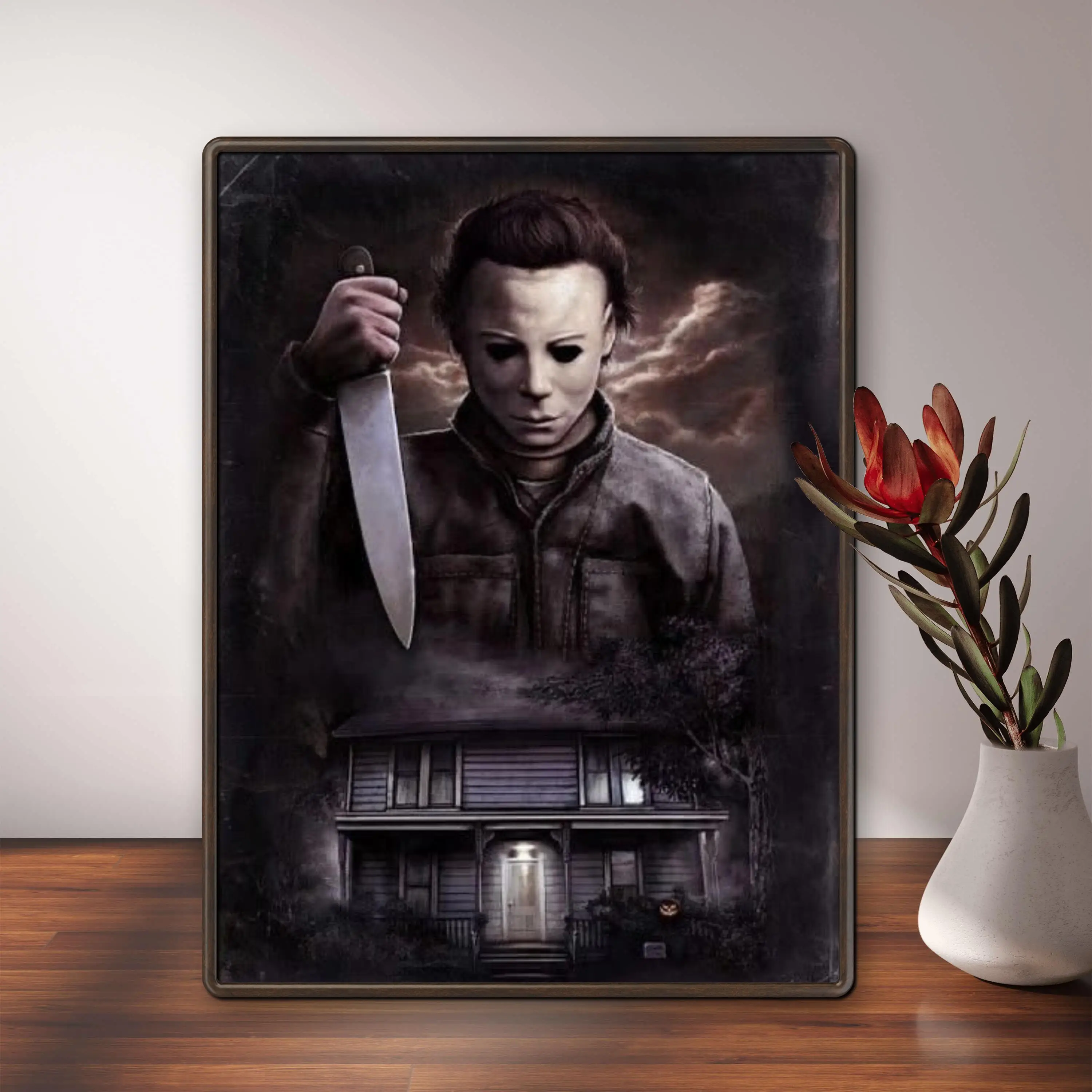 Klasyczny horror Halloween Zabójcze 5D Diamentowe malowanie Michael Myers Art Haft krzyżykowy Mozaika Obraz do wystroju domu