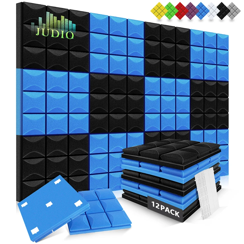 

Absorption Treatment Panel 12 Pack, For Recording Studios Offices Music Studio KTV, Mushroom Sponge Foam Acoustic Panels