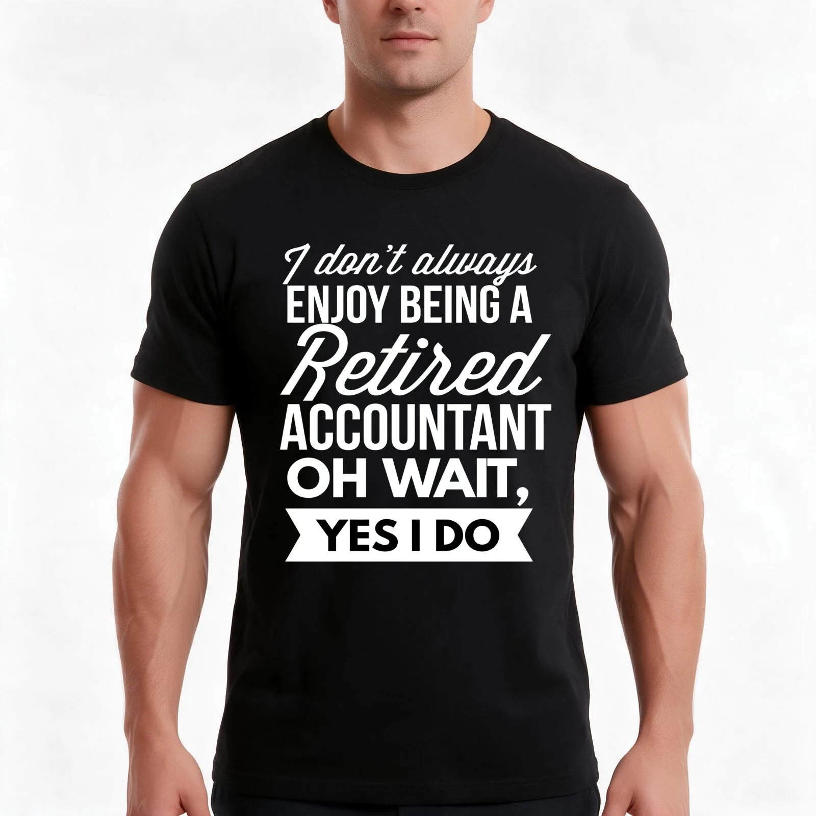 Retired Accountant T-Shirt Summer Casual Cotton Tee Oversized Streetwear Tops Vintage Graphic Print Loose Fit Short Sleeve