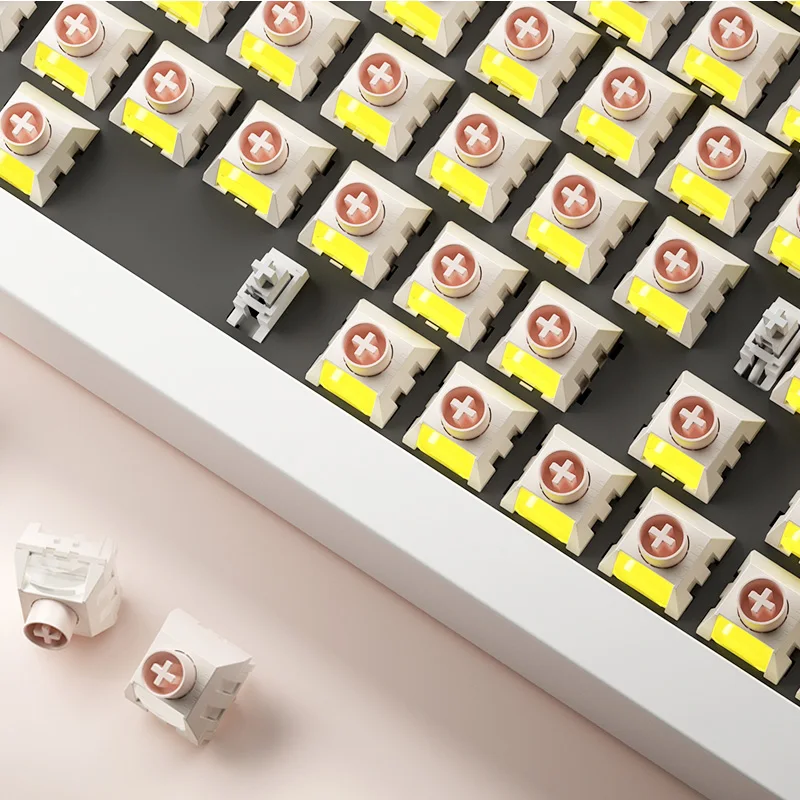 

Kailh BOX Liuguang Ice Cream Switch Pro Cream Quick Silver POM Quick Trigger Gaming Switch Mechanical Keyboard Accessories Gifts