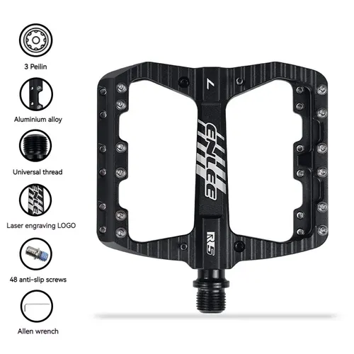 Imagen 2 del producto Pedales de bicicleta ENLEE, pedales MTB antideslizantes con rodamiento sellado, aleación de aluminio, accesorios impermeables súper ligeros para bicicleta