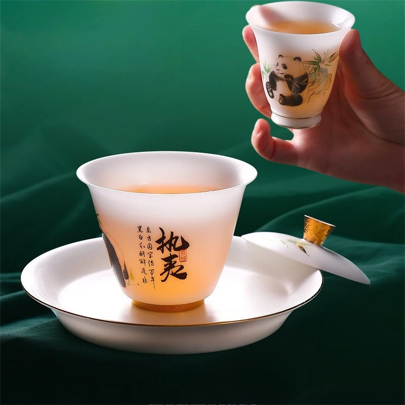 Jogo de chá em porcelana Ice Jade