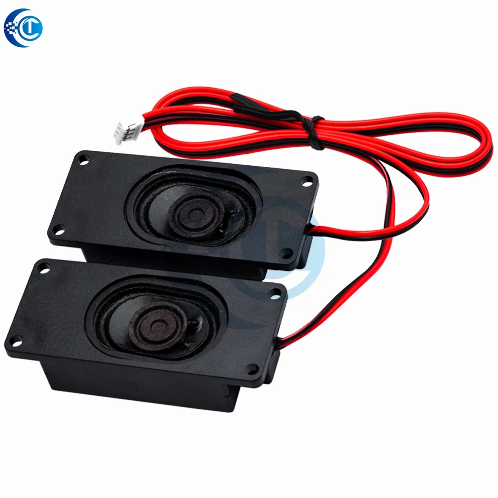 pair Audio Portable Speakers 3070 4Ohm / 8Ohm 3W Computer Speaker Advertising LCD TV Speakers Loudspeaker Rectangle Speaker