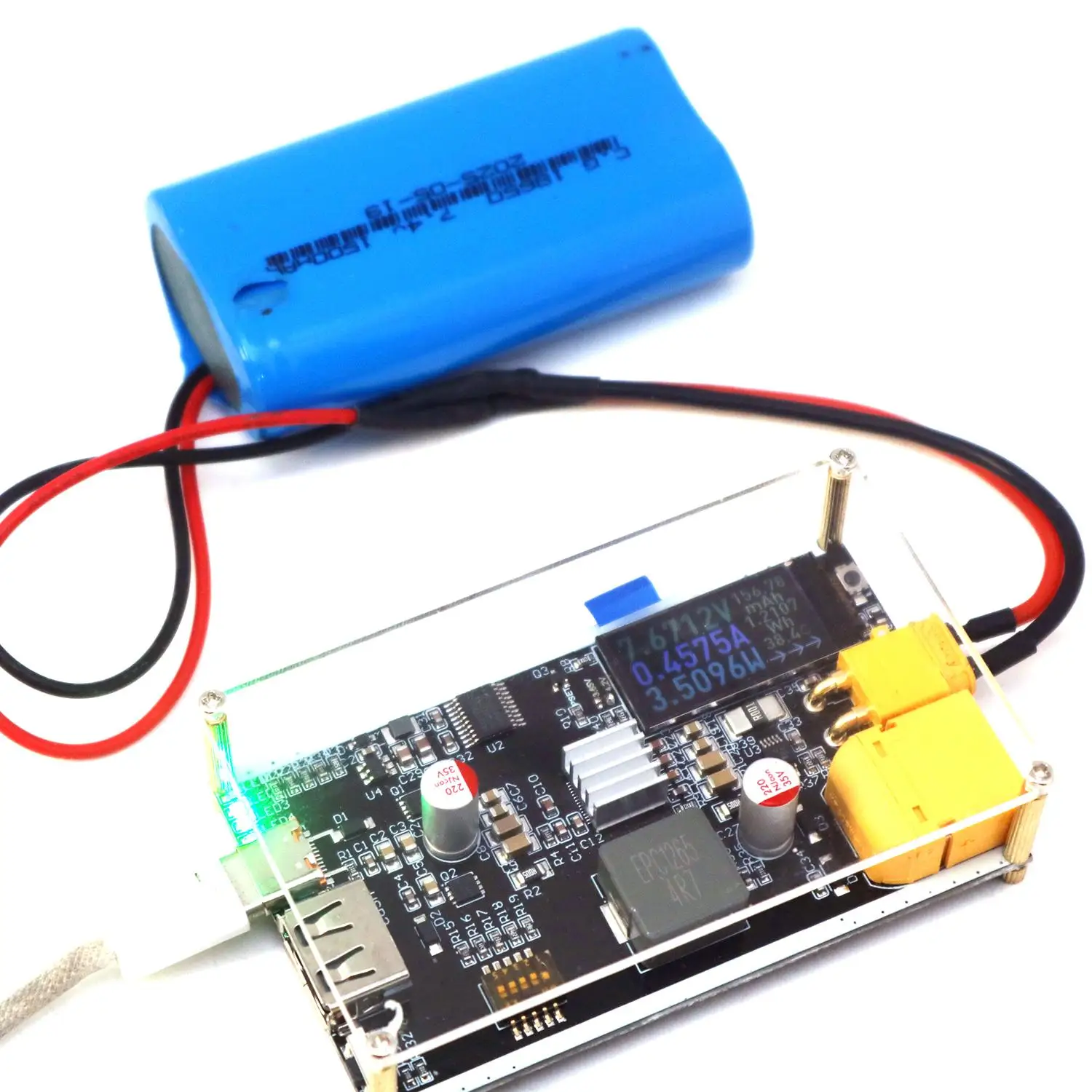 DYKB 2S-6S IP2369 45W Bidirectional Fast Charging 3S 4S Li-ion LiFePO4 RC battery charger W Display TYPE-C XT30/XT60 power tools