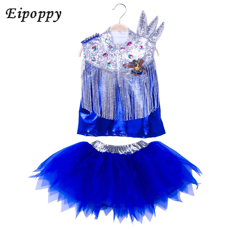 ชุดเต้นรำเลื่อมสำหรับเด็ก, ชุดเต้นรำกระโปรงชุดบัลเล่ต์เด็กหญิงเครื่องแต่งกายวันเด็กอนุบาล