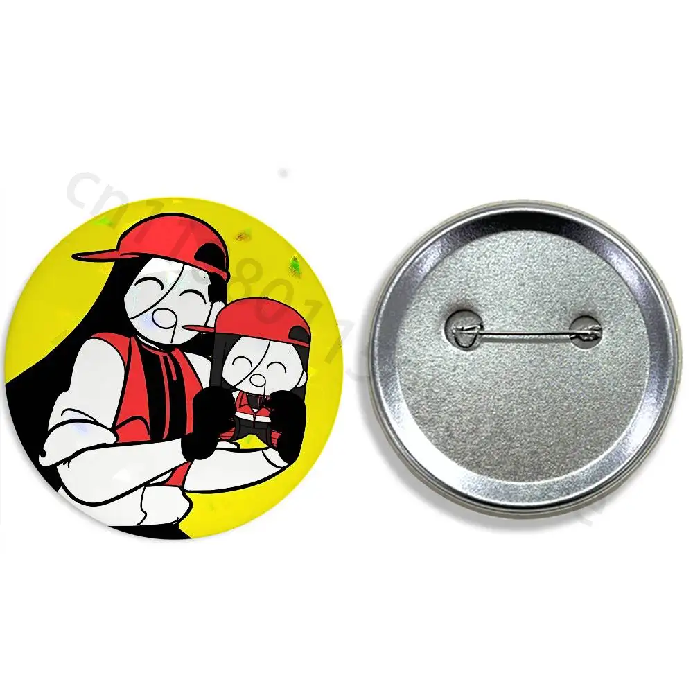 Butcher Vanity Keychain Yi xi Pins 58mm Cute Cartoon Badge Handmade Brooches for Backpack Accessories Jewelry Gifts
