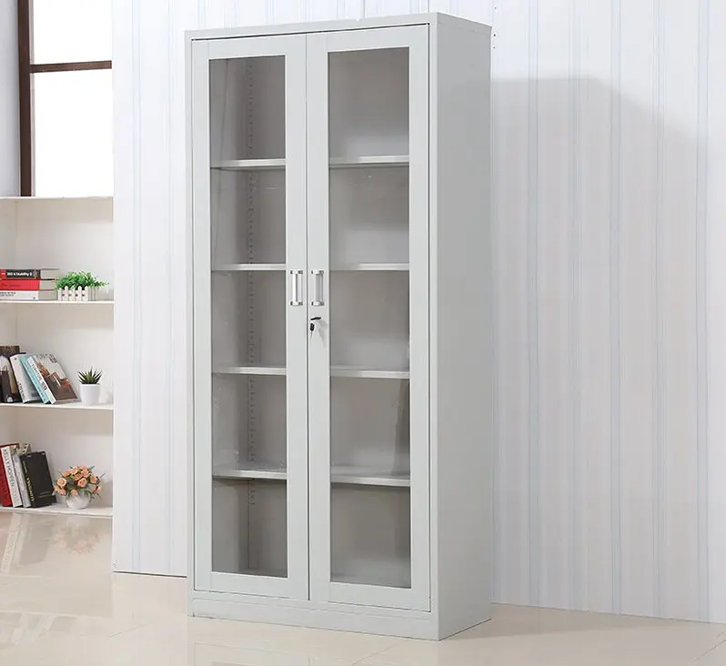 

Factory Cheap Price White Office Filing Cabinet Steel Swing Door Storage Steel Home Cabinet Within 5 Layers Cupboard
