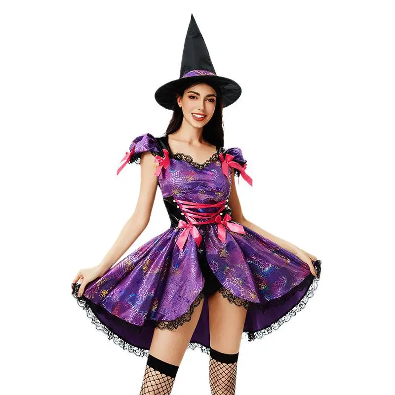 costume-de-sorciere-violette-pour-femmes-avec-chapeau-robe-courte-de-vampire-deguisement-de-fete-de-carnaval-tenue-de-cosplay-d'halloween