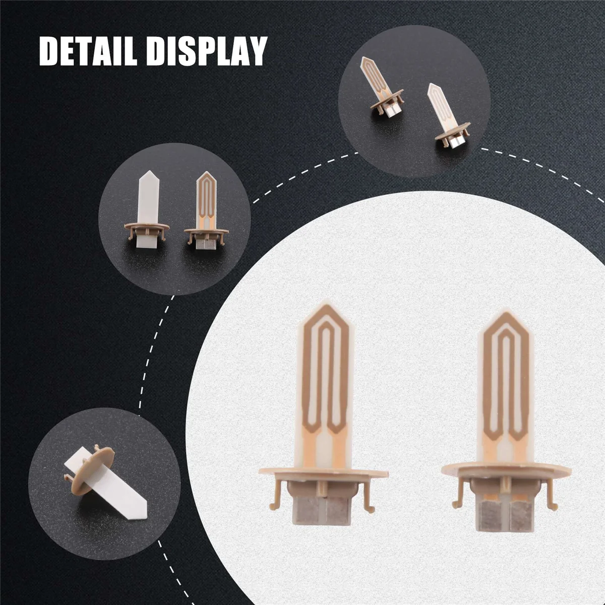 2Pcs Ceramic Heater Blade Heating Stick Blade Replacement Repair Accessories for IQOS 2.4 Plus Repair Parts Accessories