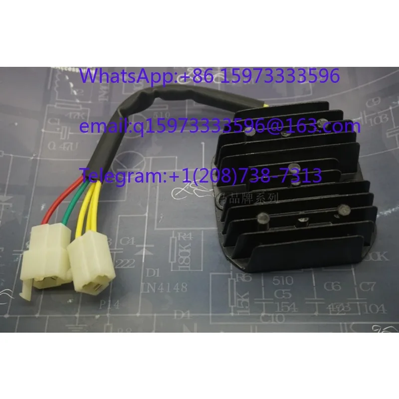 2pcs Five Wire Rectifier and 18 Stage Voltage Regulator for ZS150/200/250 Motorcycle and Engine Applications