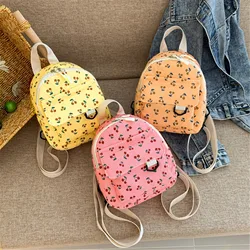 Mini mochila de PANA con Estampado de cereza para niños, bolso informal, Mochila pequeña para jardín de infantes, niños y niñas