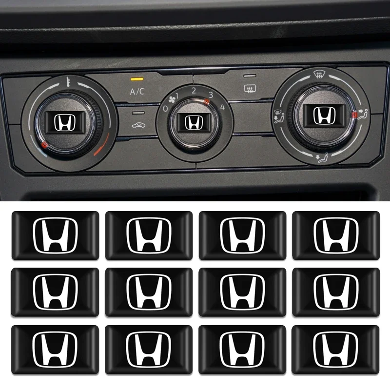 

10PC 3D Epoxy Resin Car Interior Sticker Decorative Steering Wheel Small Sticker for Honda Mugen Power Civic Accord CRV Hrv Jazz