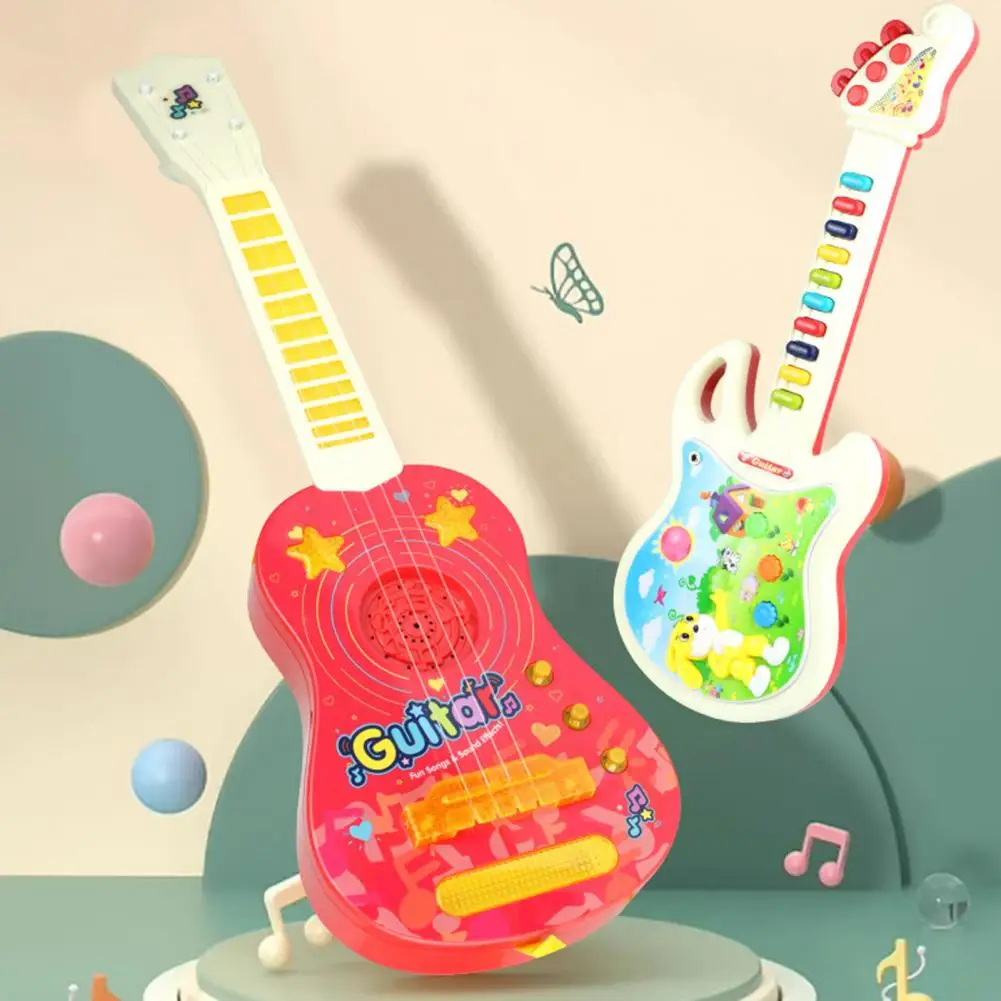 Kids Guitar Toy Educational Guitar Toy Educational Musical Instruments Set for Kids Mini Ukulele Electric Piano Guitar Toy