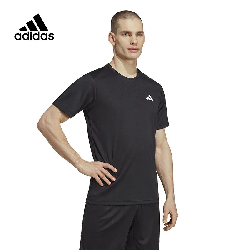 

Мужская одежда Adidas, новая летняя модель, дышащая футболка для фитнеса, тренировок, спорта и отдыха, рубашка с короткими рукавами HR8727
