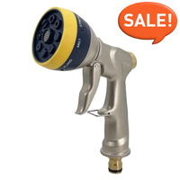 Adjustable Water Spray Gun - High Pressure Nozzle for Garden/Car Wash, 8 Pattern Hose Attachment