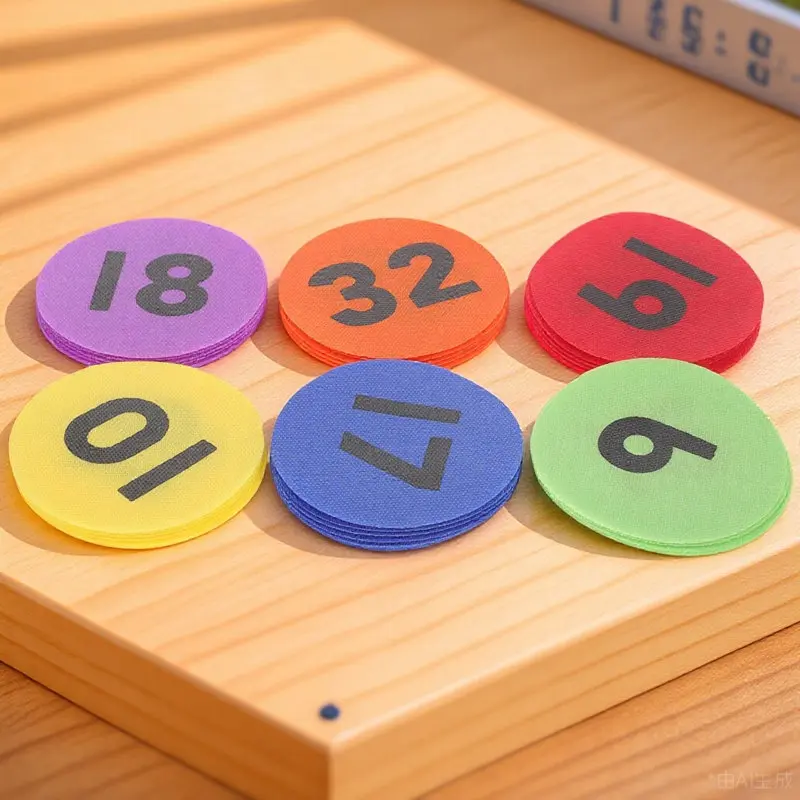 

36 цветных круглых самоклеящихся наклеек для пола: маркеры для игр, определения местоположения, учебные пособия
