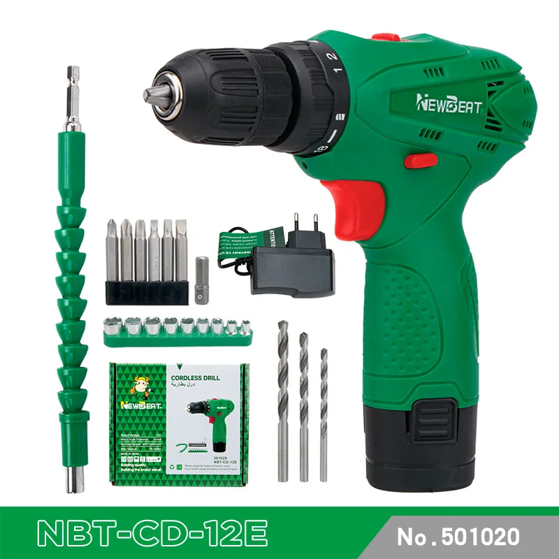 

Cordless Drill Set,12V Power Drill Set with Battery, LED Electric Driver/Drill Bits, 3/8'' Keyless Chuck,18+1 Torque Setting