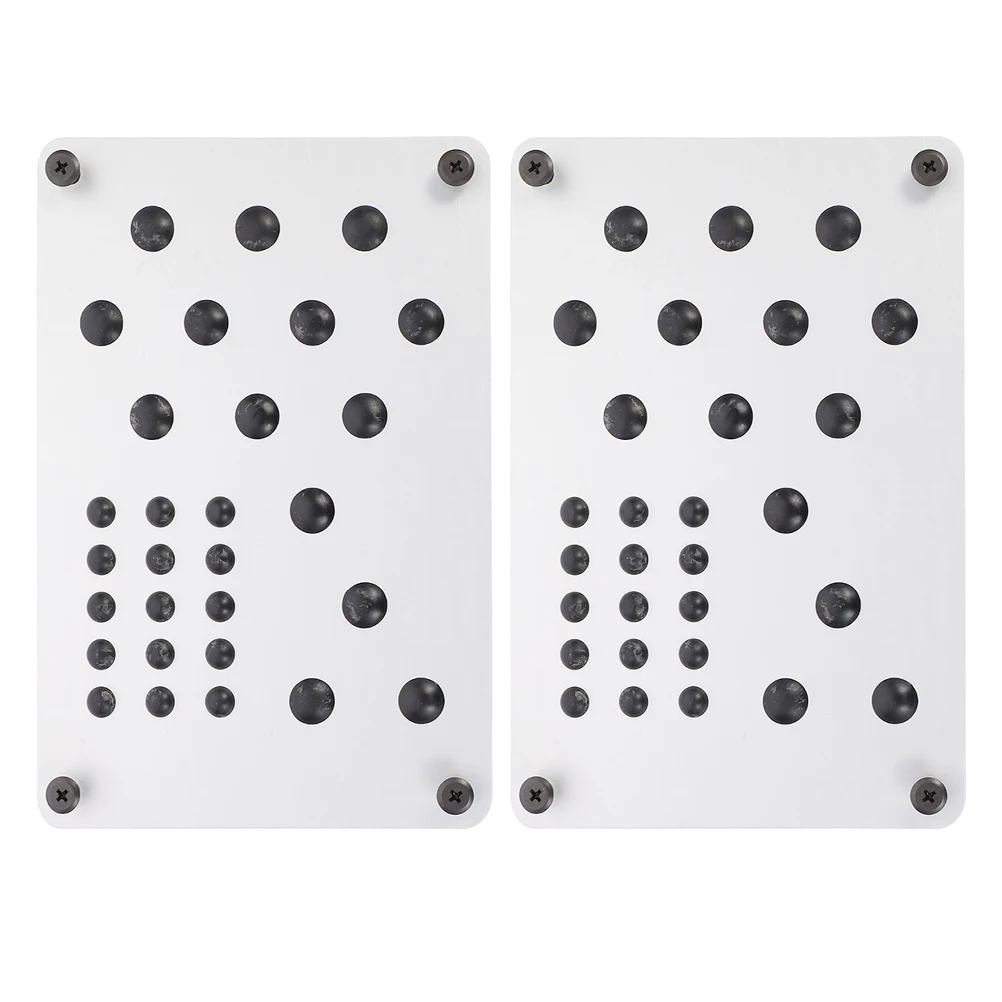 

2Pcs Car Foot Pedal Mats Aluminum Alloy Non Slip Driver Left Rest Compatible Models Foot Heel Pedals Car Floor Mat