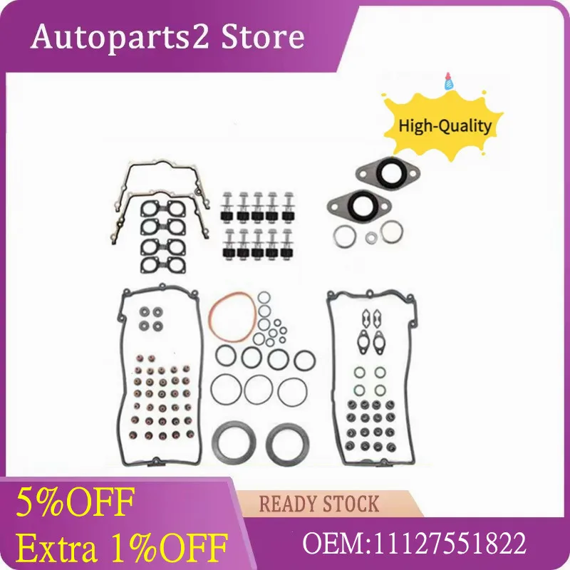 11127551822 Car Overhaul Gasket Repair Kit For BMW 550 i N62 B48 A 2005-2010 Convertible 650 i 750 i Li X5 4.8 i xDrive 25811