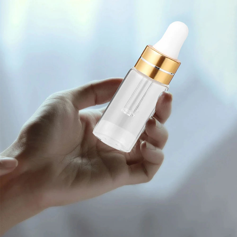

20Pcs Dropper Bottles Transparent Refillable Leakproof for Essential Oils Perfume Makeup Travel Containers Dropper Bottle