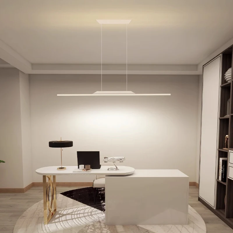 الحديثة الحد الأدنى استوديو مشبك طويل قلادة Led أضواء غرفة الطعام طاولة طعام مصمم بار غرفة الطعام الثريا luша #5