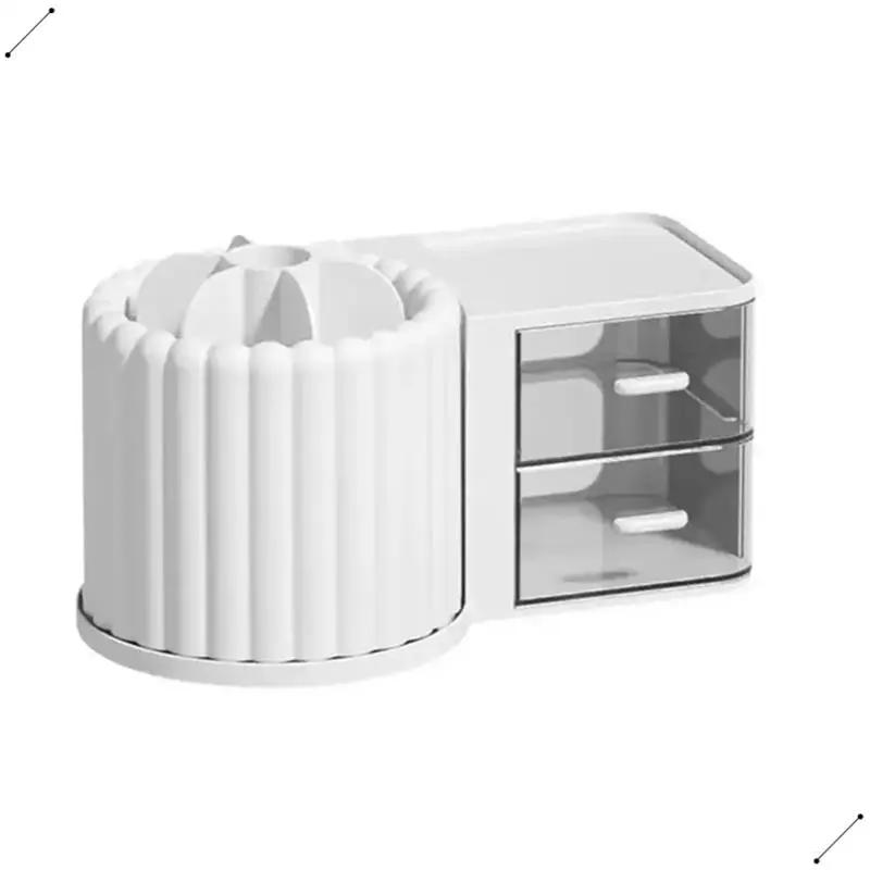 Drawer Cosmetic Storage Box Large Capacity Makeup Organizer Home Skin Care Desktop Lipstick Brush Storage Tool