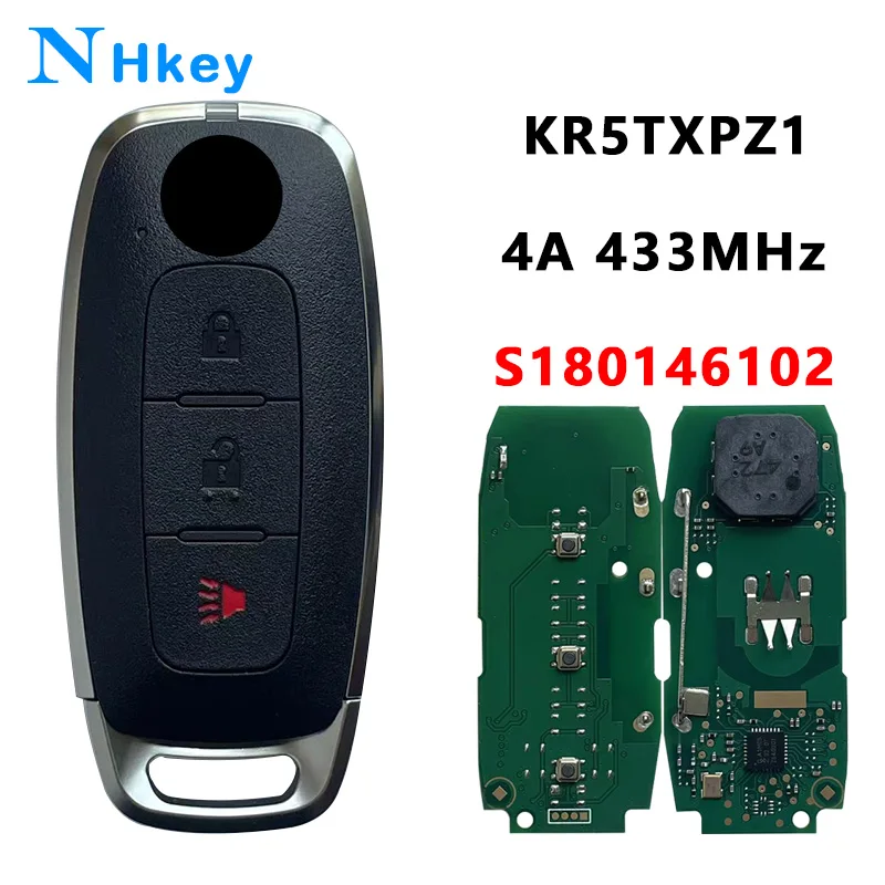 NHkey KR5TXPZ1 S180146102 4A 433MHz 285E3-5MR1B Car Remote Control Key For Nissan Kicks Pathfinder Rogue Qashqai Aryia 2023+