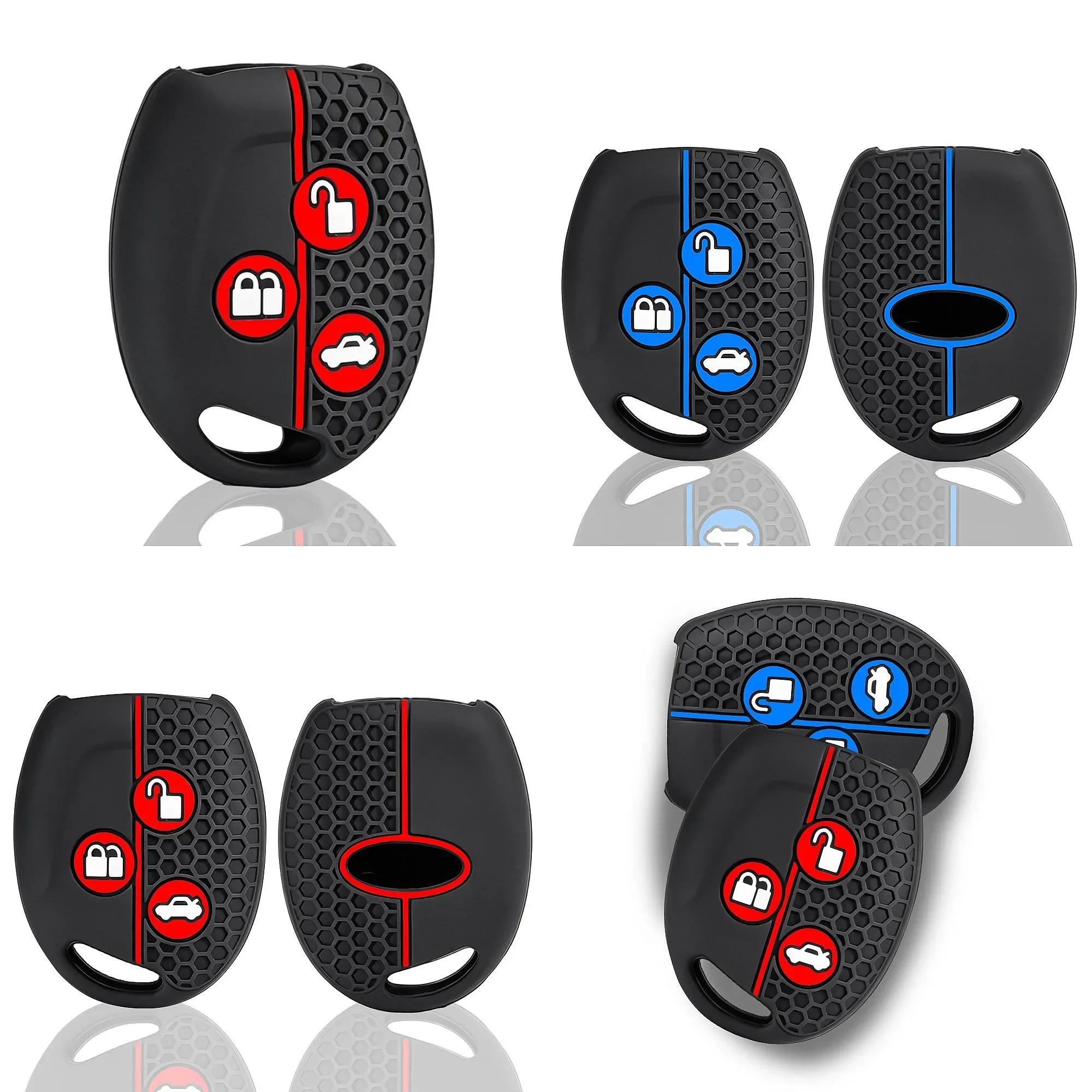 Car Key Case Silicone Remote Key Cover For Ford Fiesta Mk7 Mk5 Mk6 Mondeo Focus 2 Mk2 Transit Ka Fusion C-MAX S-MAX Accessories