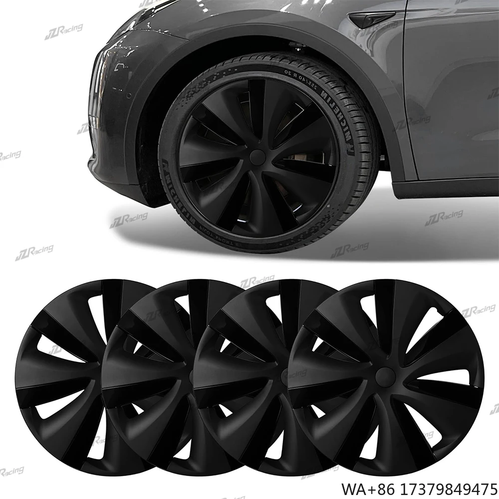 

2024 Newest Covers 19 Inch Hubcaps Replacement Hub Caps OEM Rim Protector Black Wheel Caps Car Protection for Tesla