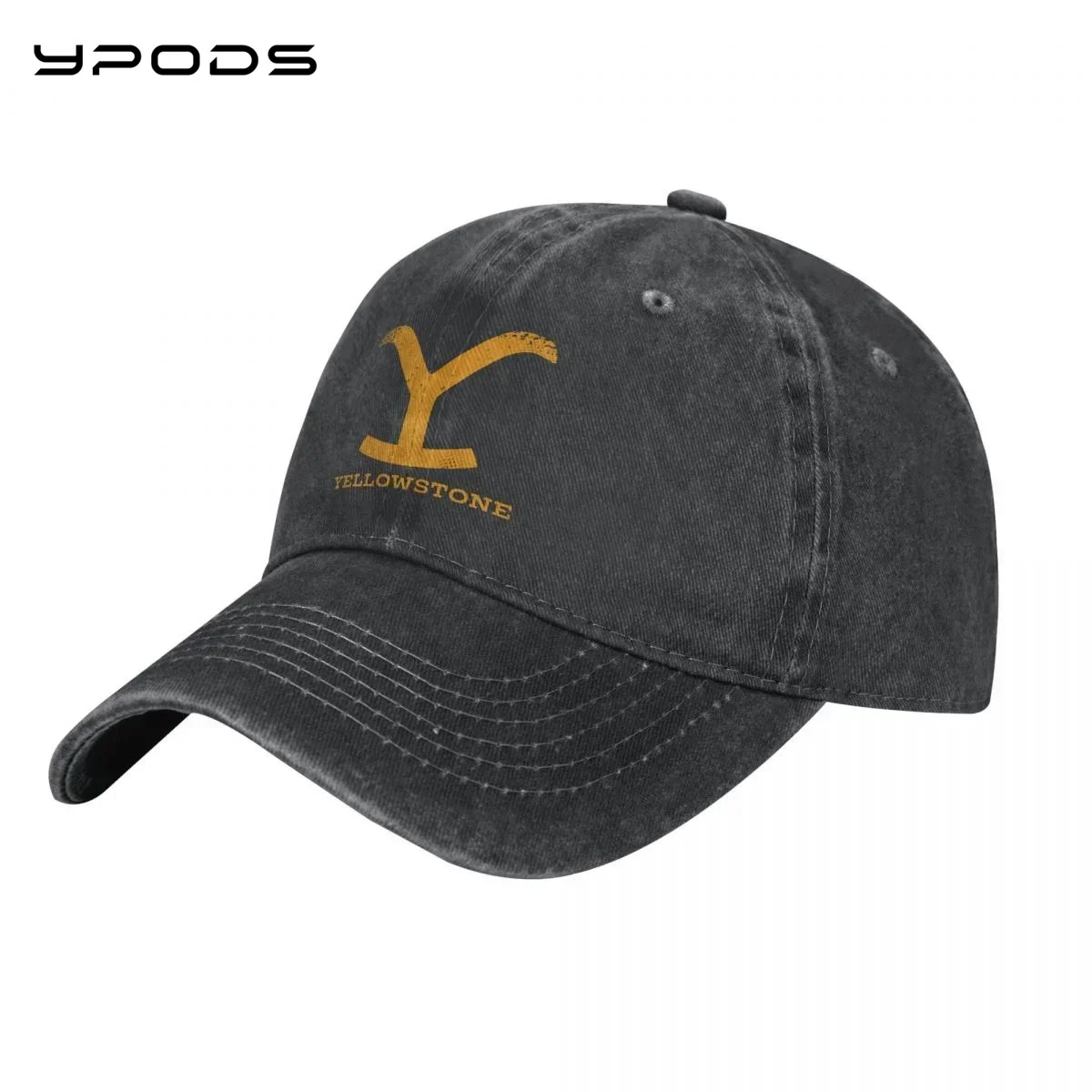 

Denim Baseball Cap Men Women Dittelle Yellow Small Stone Snapback Hat Summer Sports Hip Hop Cap Gorras