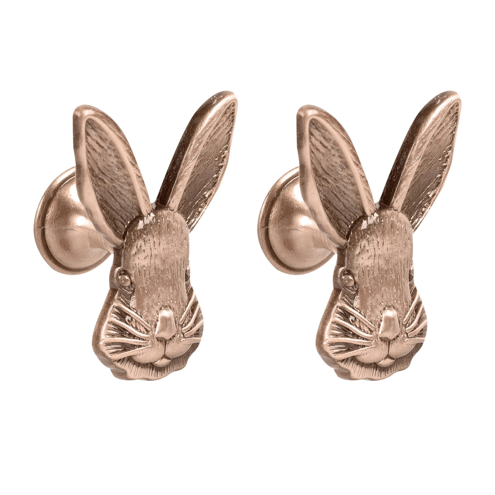 2pcs Rabbit Shaped Drawer H Cabinet Knob Furniture Accessory Smooth Decorative Wardrobe Hardware