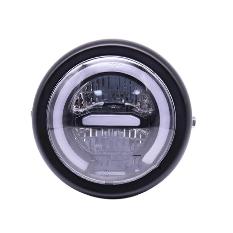 

55W 6.5 Inch Universal Motorcycle Led Round Headlight Angel Eye Off-Road Driving Light LED head light lamp LED White Light