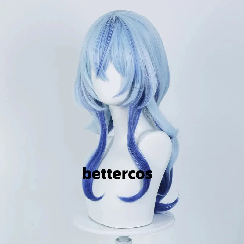 The Shorekeeper, парик для косплея, волнистые игры, синие длинные волосы, черные береты, вечеринка на Хэллоуин для женщин, реквизит для ролевых игр