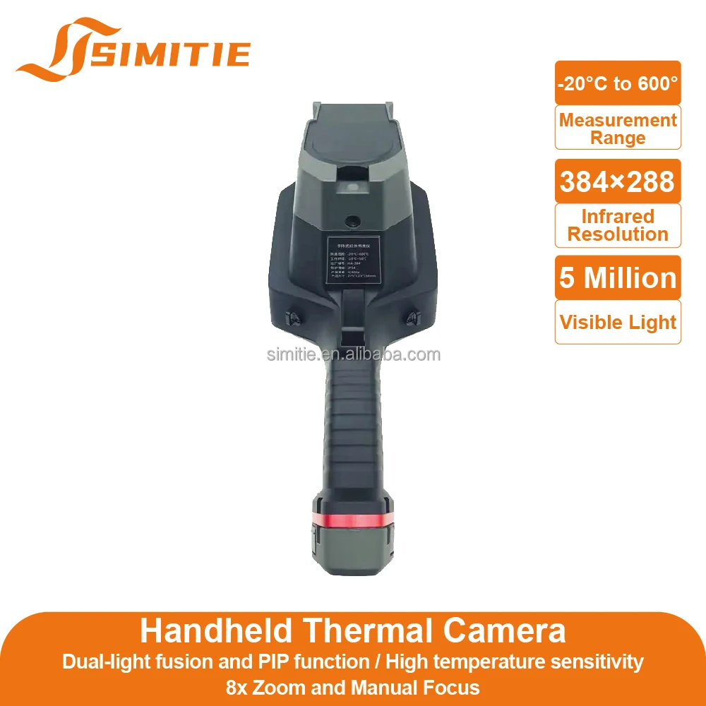 كاميرا تصوير حراري 384x288 محمولة باليد احترافية بالأشعة تحت الحمراء بدقة 256x192