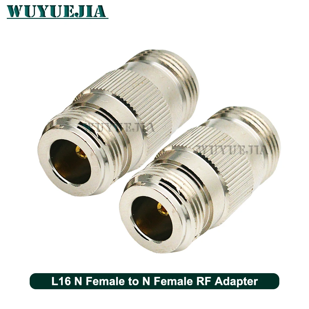 1/2/5 Pcs/Lot L16 N Female RF Adapter N Female to N Female Jack Coaxial Connector 50 ohm Nickel Plating Brass High Quality