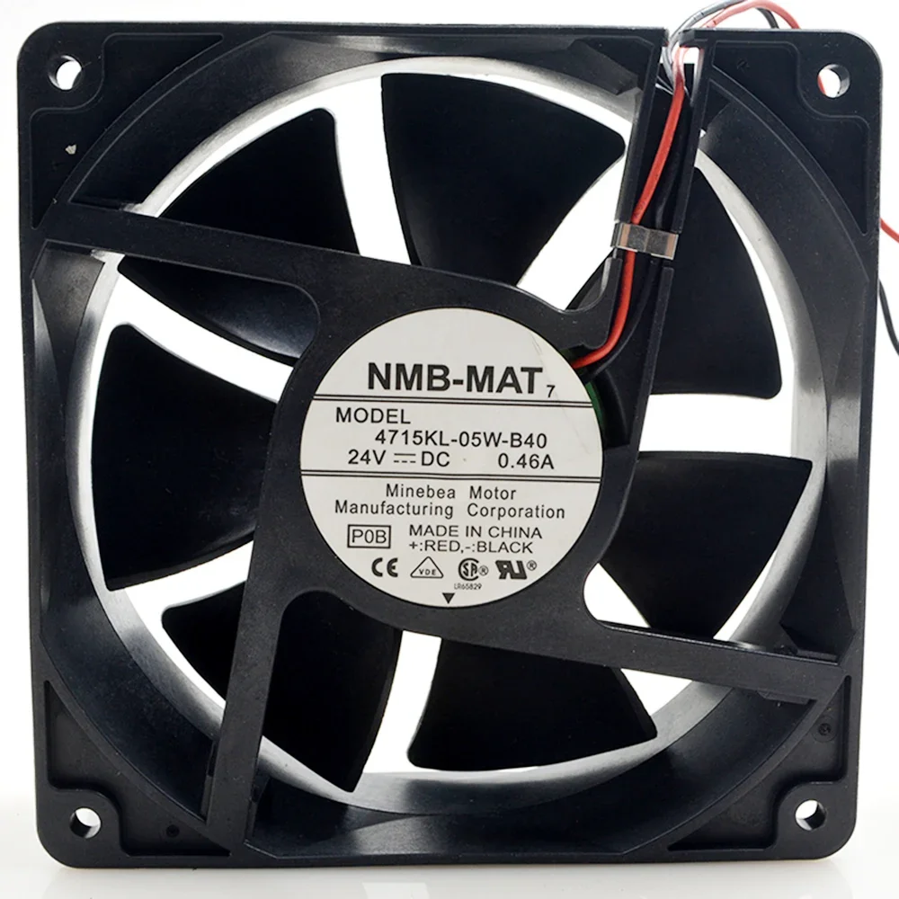 For NMB 4715KL-05W-B40 12038 12cm 120X120X38mm DC 24V 0.46A Axial industrial server computer cooling fans