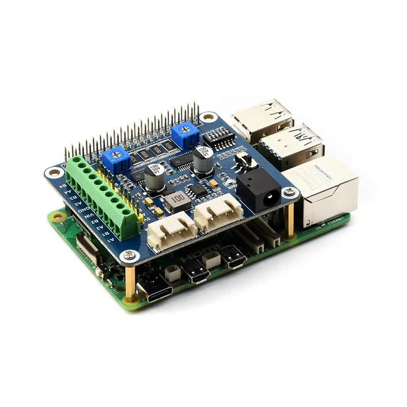 Raspberry Pi 4 stepper motor driver board DRV8825 HR8825 two way stepper motor module