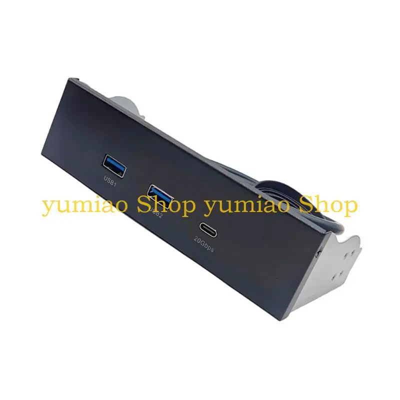 adaptador-painel-frontal-caixa-computador-587b-para-baia-525-polegadas-com-porta-usb32-e-tipo-c