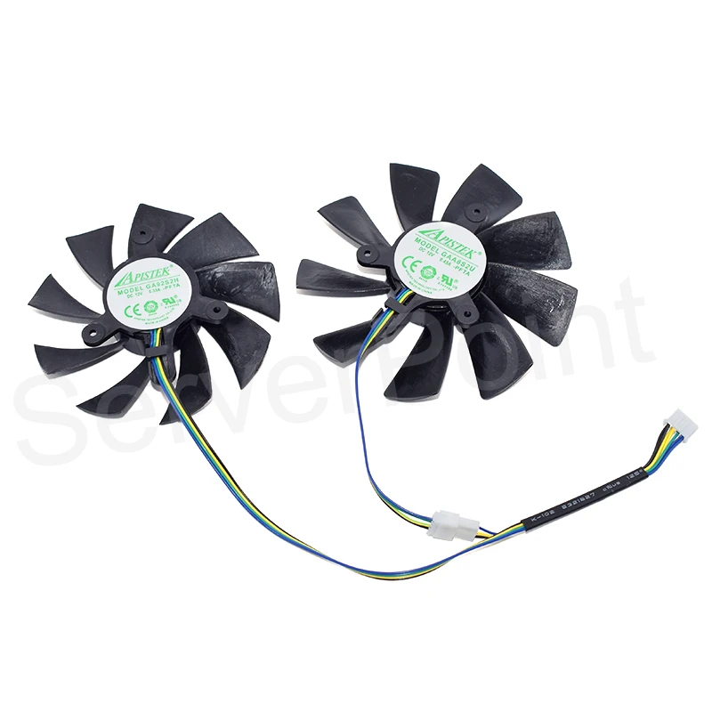 

VIDEO CARD FAN GAA8S2U DC12V 100mm 0.45A 4-Wire Fan *1 & 1* GA92S2H DC 12V 0.35A*1 A Pair OF VGA Cooler FOR ZOTAC P102/P104