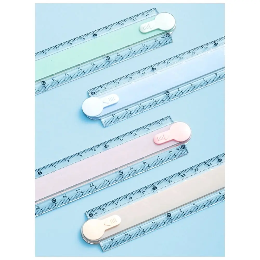 Multifunctional 30CM Foldable Ruler Clear Scale Easy Storage Straight Ruler Foldable Measuring Ruler School Office
