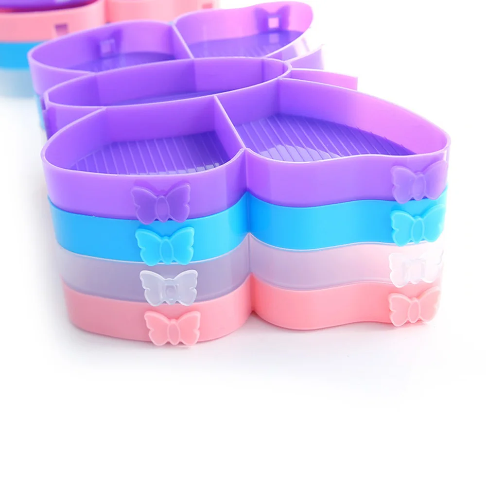 New butterfly shaped stackable diamond painting tray kit, the third mock examination art board cross stitching tool