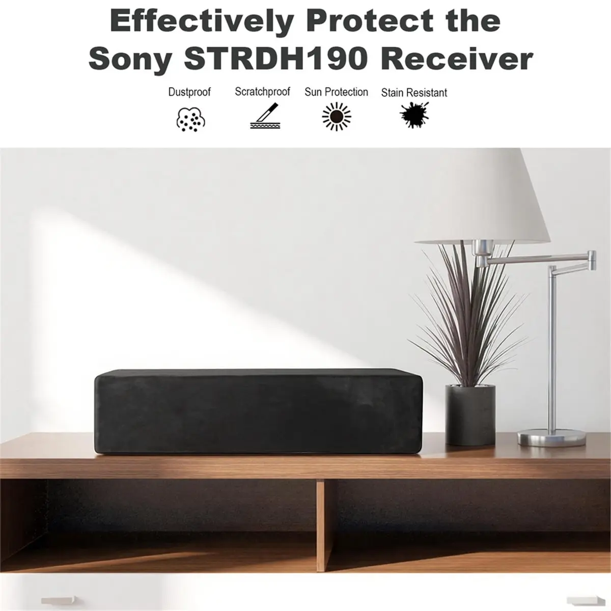 Big Discount Dust Cover Soft Protective Sleeve for Sony STRDH190 Receiver, Stretchy Spandex Fleece Dust Cover with Elastic Band - Image 5