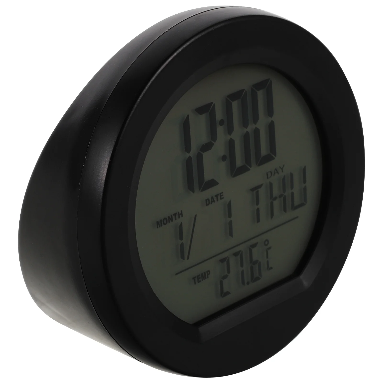 

Solar Car Digital Clock Dashboard Display Temperature Date Auto Charging Thermometer for Vehicle Use Solar Powered Clock