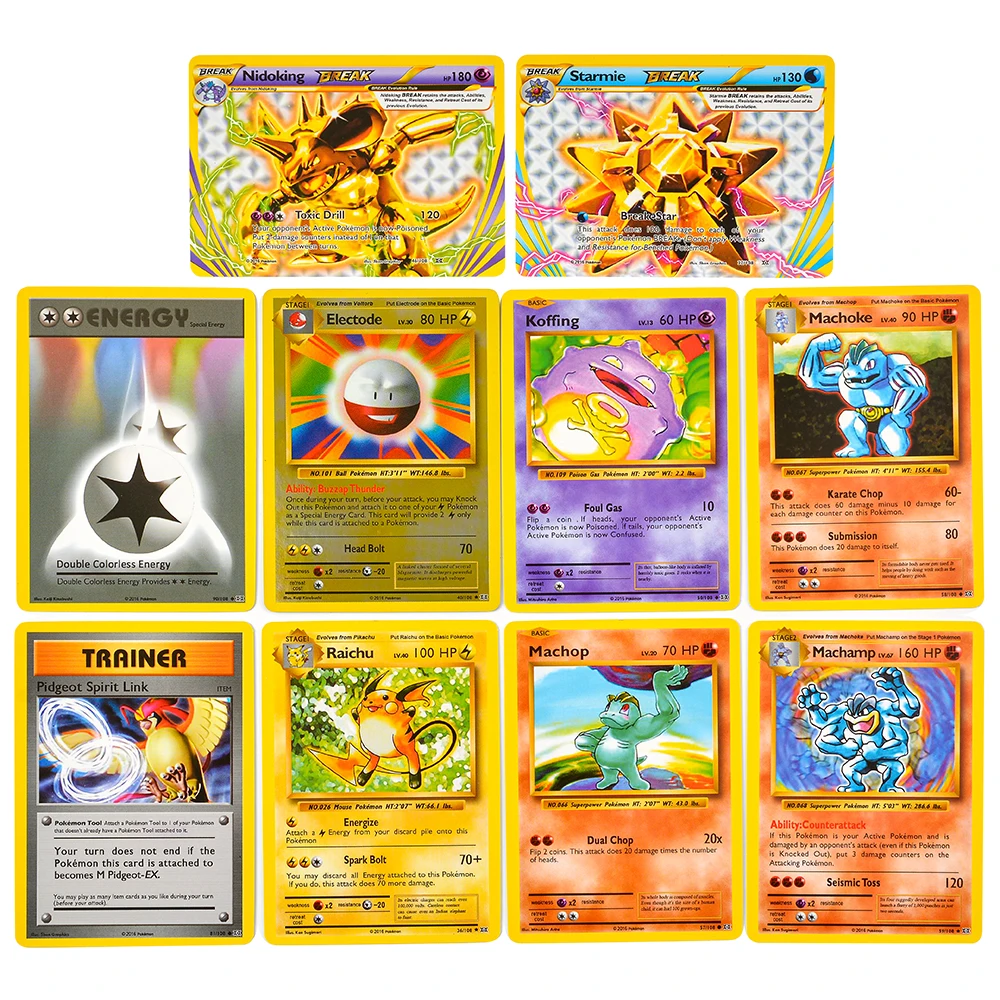 360 szt. Angielskie karty Pokemon TCG: Evolutions Box, karty kolekcjonerskie Pokemon, 36 paczek w pudełku