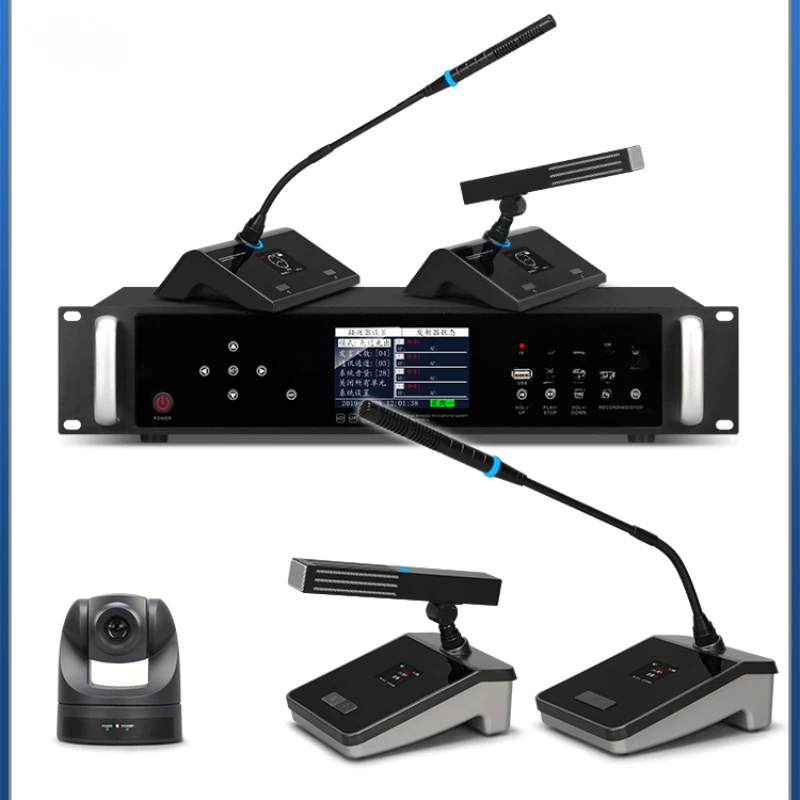 Wireless Digital Hand in Hand Conference System Gooseneck Desktop Microphone Conference Room Microphone Sound System